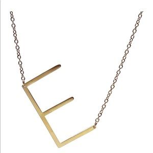 E Initial Necklace